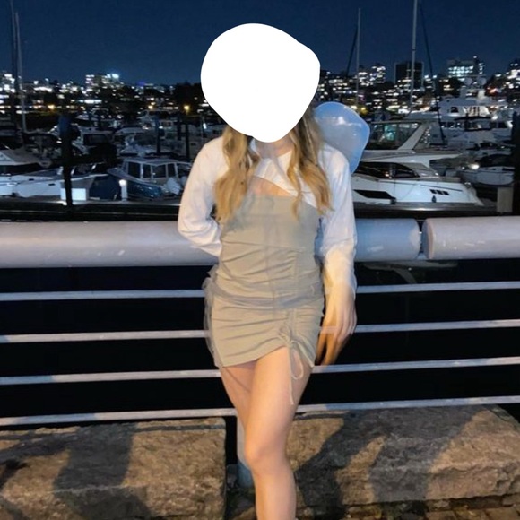 Asymmetrical Ribbed Bolero Top - Picture 3 of 3